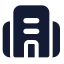 Building 2 icon with solid standard style