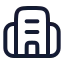 Building 2 icon with stroke rounded style