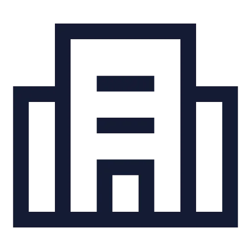 Building 2 Icon in Stroke Sharp style