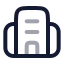 Building 2 icon with twotone rounded style