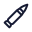 Bullet icon with stroke rounded style