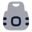 Bulletproofvest icon with bulk rounded style