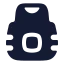 Bulletproofvest icon with solid rounded style