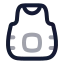 Bulletproofvest icon with twotone rounded style