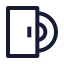 Burningcd icon with stroke sharp style