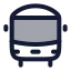 Bus icon with duotone rounded style