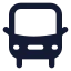 Bus icon with solid standard style