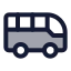 Bus icon with duotone standard style