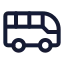 Bus icon with stroke standard style