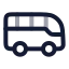 Bus icon with twotone rounded style