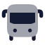 Busfront icon with bulk rounded style