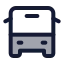 Busfront icon with duotone standard style