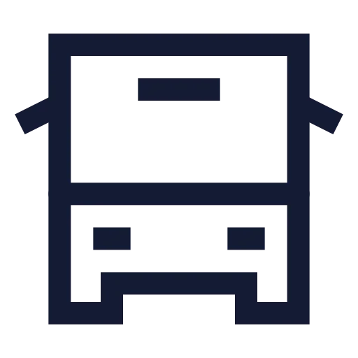 Bus Front Icon in Stroke Sharp style