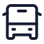 Busfront icon with stroke standard style