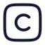 Cprogramming icon with stroke rounded style