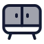 Cabinet icon with duotone standard style