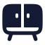 Cabinet icon with solid rounded style