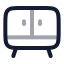 Cabinet icon with twotone rounded style