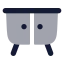 Cabinet icon with bulk rounded style