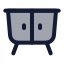 Cabinet icon with duotone standard style