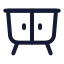Cabinet icon with stroke standard style