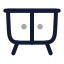 Cabinet icon with twotone rounded style