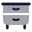 Cabinet icon with bulk rounded style