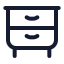 Cabinet icon with stroke standard style