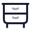 Cabinet icon with twotone rounded style