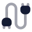 Cable icon with bulk rounded style