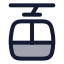 Cablecar icon with duotone rounded style