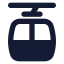 Cablecar icon with solid standard style