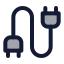 Cable icon with duotone standard style