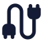 Cable icon with solid standard style