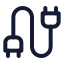 Cable icon with stroke standard style
