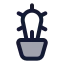 Cactus icon with duotone standard style