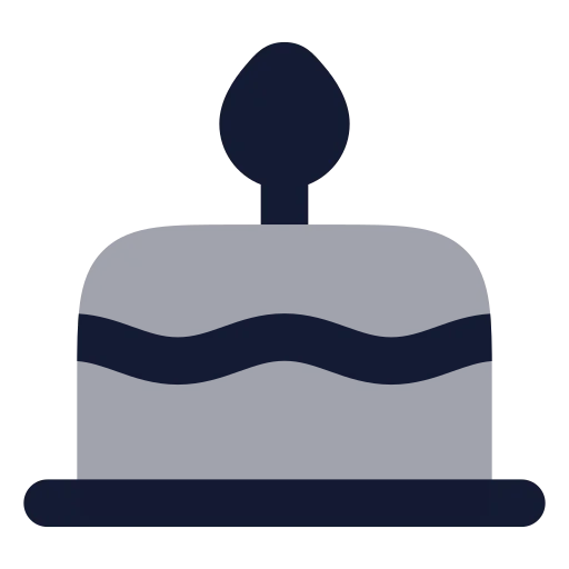 Cake Icon in Bulk Rounded style