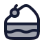 Cakeslice icon with duotone rounded style