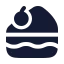 Cakeslice icon with solid rounded style