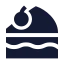 Cakeslice icon with solid sharp style