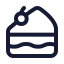 Cakeslice icon with stroke standard style