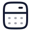 Calculator icon with twotone rounded style