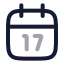 Calendar icon with twotone rounded style