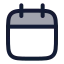 Calendar icon with duotone rounded style