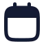 Calendar icon with solid rounded style