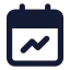 Calendaranalysis icon with solid standard style