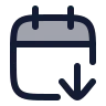 Calendar Arrow Down icon preview