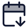 Calendar Arrow Down icon preview