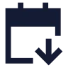 Calendar Arrow Down icon preview