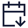 Calendar Arrow Down icon preview